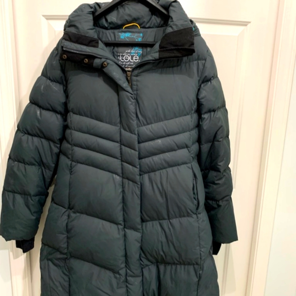Beautiful Lole Hunter Green Duck Down Warm Winter Coat